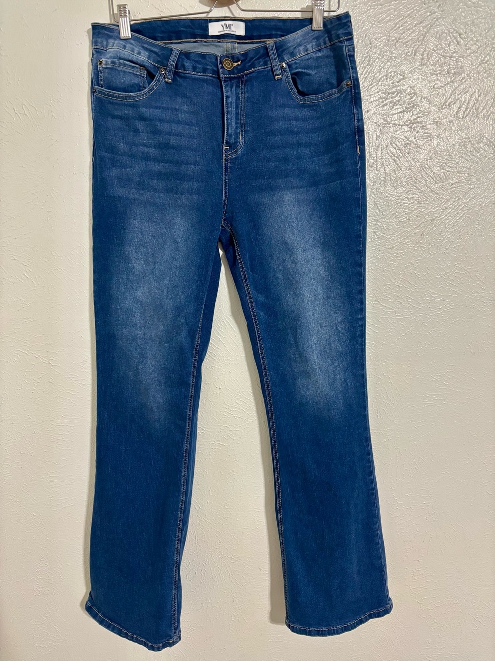 ❤️‍🩹 YMI Women's Dark Blue Stretch Bootcut Flare Jeans 13/31